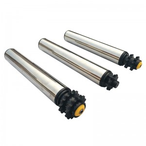 Kleine kettingwiel elektrische roldiameter 38/50/60/76 Synchrone riem multi-wig riem o-ring kettingwiel gegalvaniseerd vermogensroller